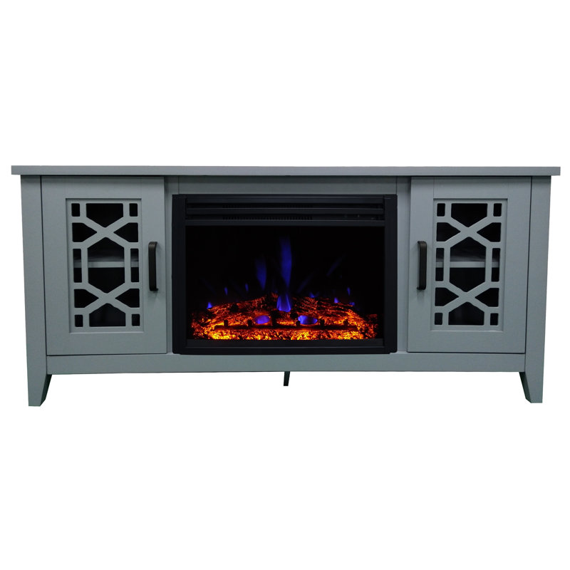 Latitude Run Tumay TV Stand for TVs up to 65" with Electric Fireplace