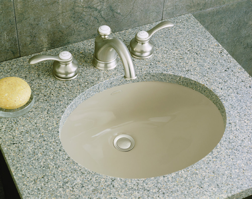 caxton ceramic oval undermount bathroom sink with overflow
