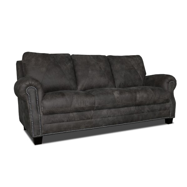 Moree Leather Sofa By Canora Grey