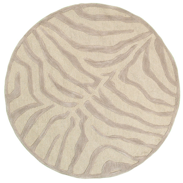 Fashion Taupe/Sliver Zebra Area Rug by LR Resources