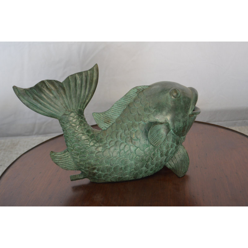 Classic Fish Spitter Fountain Real Bronze includes adjustable Pump 