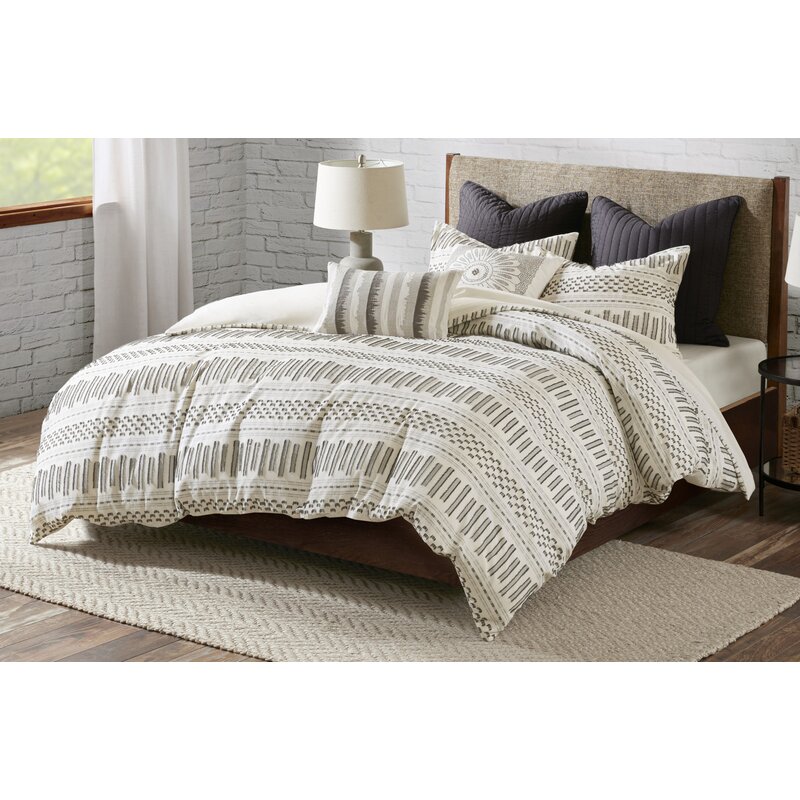 Eider Ivory Jonesboro Jacquard Duvet Cover Set Reviews Wayfair