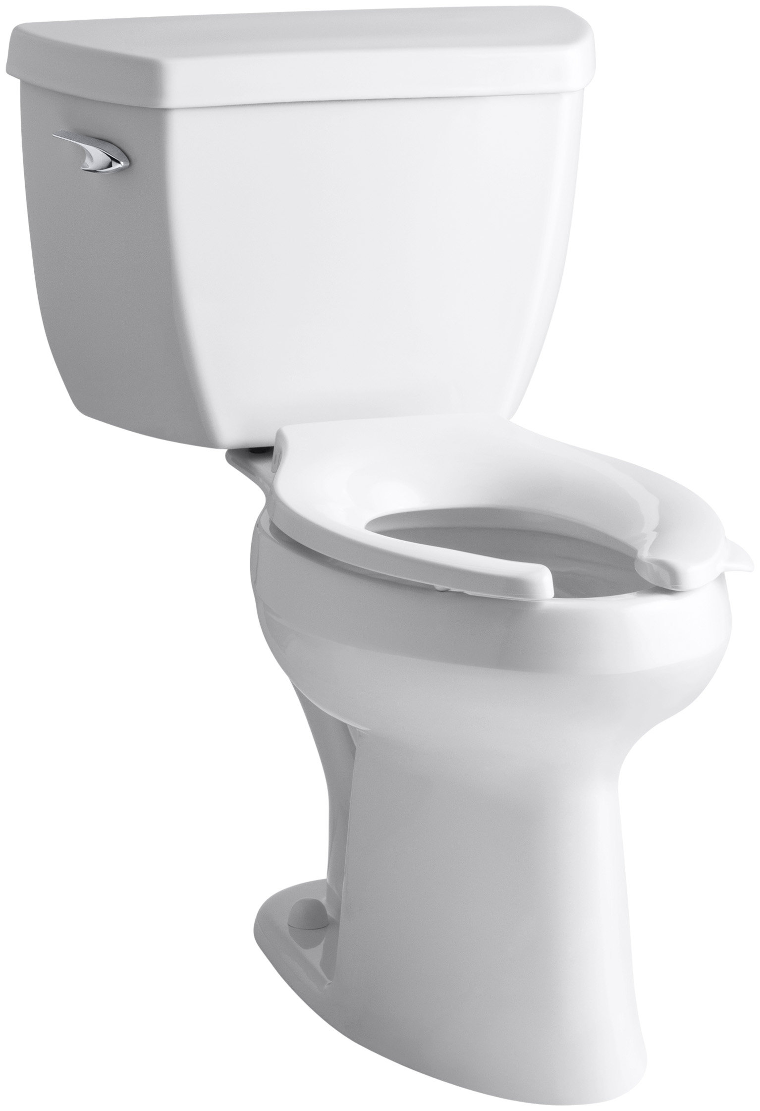 K 3493 0 96 Kohler Highline Classic Comfort Height Two Piece Elongated 1 6 Gpf Toilet With Pressure Lite Flush Technology And Left Hand Trip Lever Reviews Wayfair