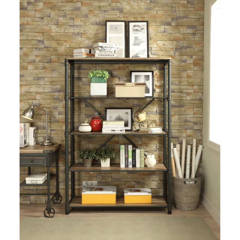 Williston Forge Roulf 71'' H x 20'' W Etagere Bookcase ...