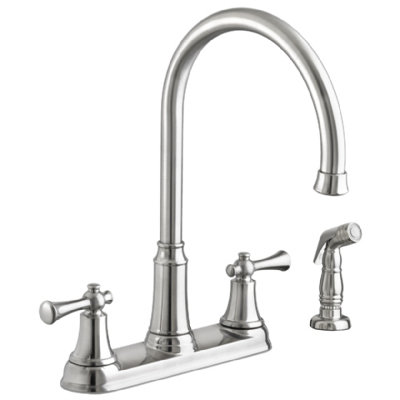 Portsmouth Double Handle Kitchen Faucet With Side Spray American