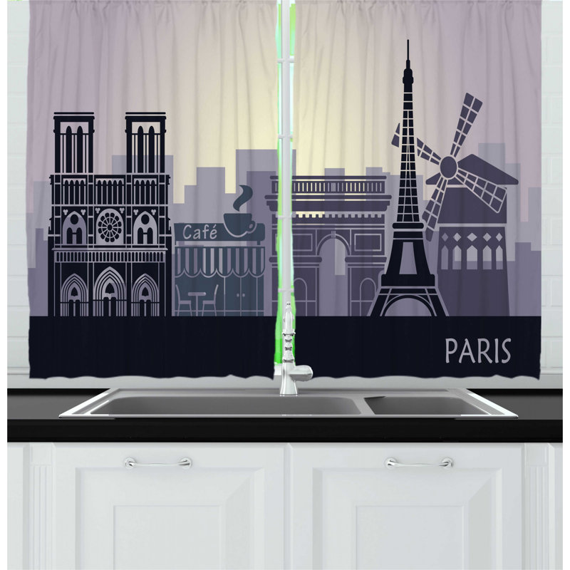 East Urban Home 2 Piece Notre Dame De Paris Landscape Of Buildings