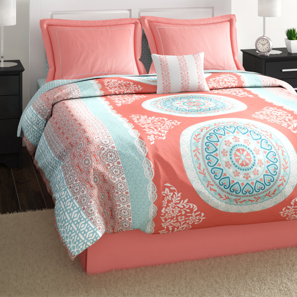 The Pillow Collection Deion Zigzag Bedding Sham Blue White Queen//20 x 30