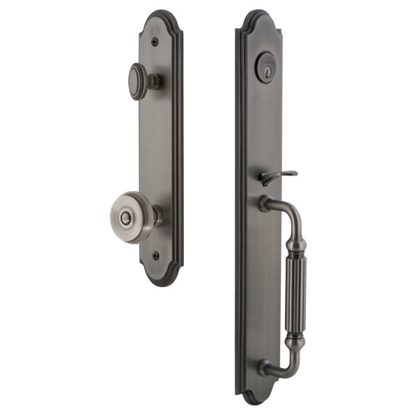 Arc F Grip Dummy Handleset with Bouton Knob by Grandeur