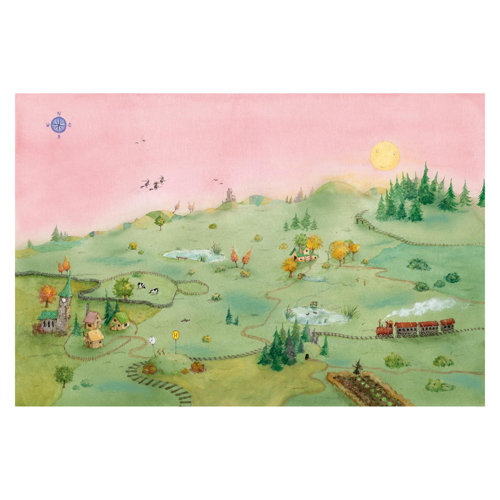 Frida's World 1.9m x 2.88m Textured Matte Peel & Stick Wall Mural East Urban Home