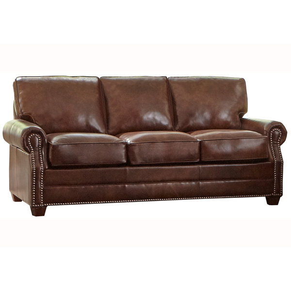Lyndsey Leather Sofa Bed By 17 Stories Best #1