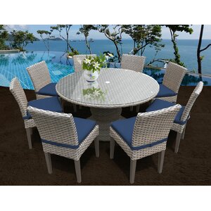 Oasis 9 Piece Dining Set with Cushions