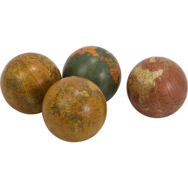 Globe 4 Spheres Set (Set of 4) by World Menagerie