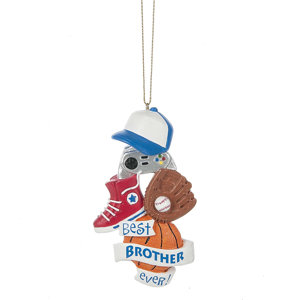 Best Brother Ever! Hanging Figurine