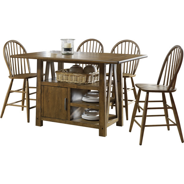 Claybrooks 5 Piece Counter Height Dining Set By Gracie Oaks Comparison