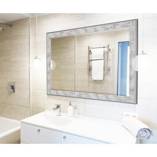 Vanity Mirrors You Ll Love Wayfair Scratched Wash White Trim Full Length Mirror