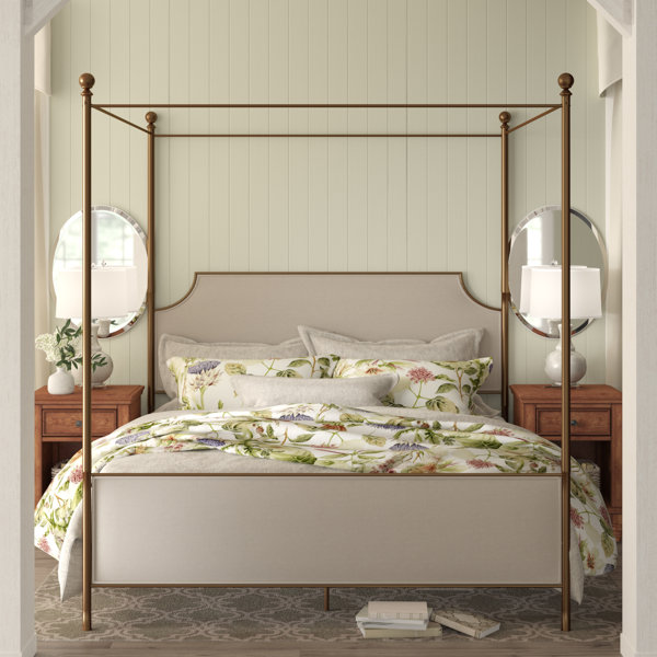 New Williston Upholstered Canopy Bed By Birch Lane™ Heritage Comparison