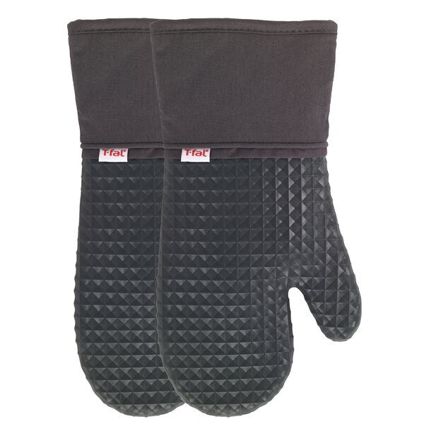 Waffle Silicone Oven Mitt (Set of 2) by T-fal