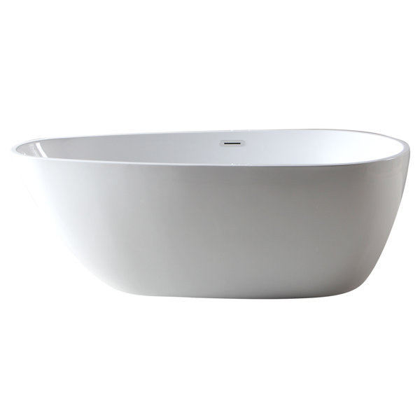 59 x 29 Free Standing Soaking Bathtub by Alfi Brand