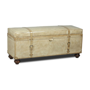 Leather Storage Bench by Sarreid Ltd