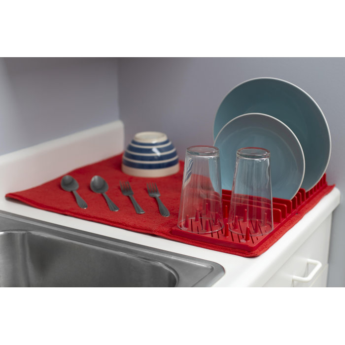 Hds Trading Corp Low Profile Plastic Dish Drying Rack With Low Profile Plastic Dish Drying Rack