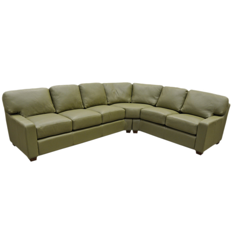 Omnia Leather Albany Sectional Reviews Wayfair