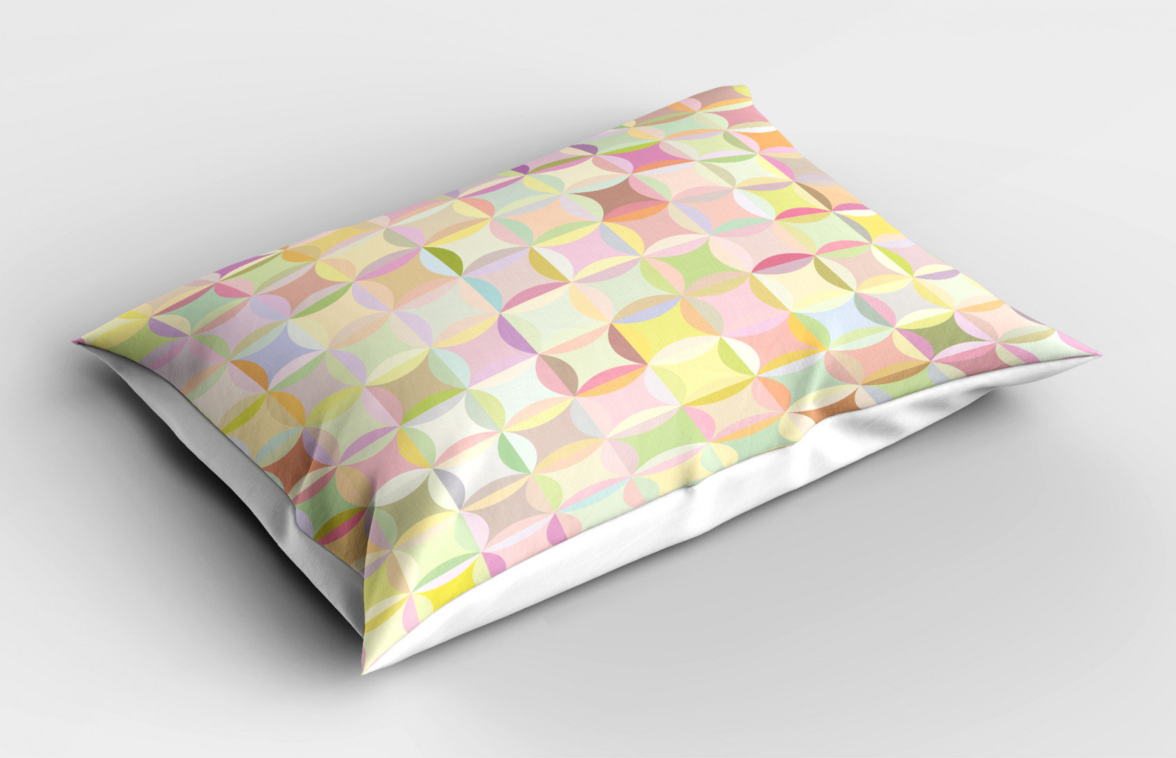 East Urban Home Ambesonne Pastel Pillow Sham Retro Pattern With