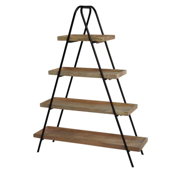 Review Purcell Iron And Wood Ladder Bookcase