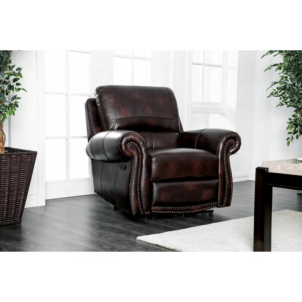 Brodhead Leather Recliner By Darby Home Co