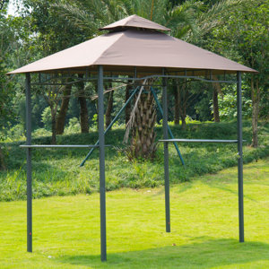 8 Ft. W x 5 Ft. D Metal Grill Gazebo