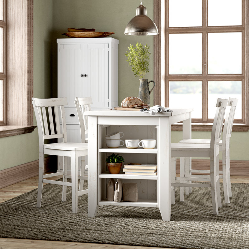 Birch Lane™ Heritage Frasier 5 Piece Counter Height Solid ... (800 x 800 Pixel)