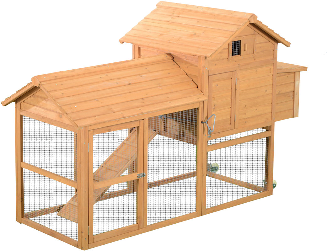 Aosom Deluxe Portable Backyard Chicken Coop with Nesting Box & Reviews Wayfair