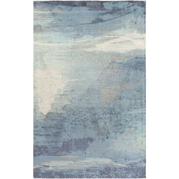 Greenlee Blue/Gray Area Rug by Brayden Studio