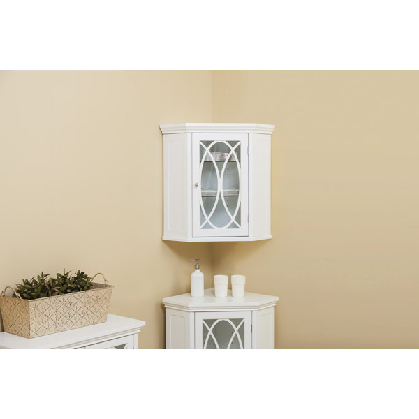 Bourbon 24.75 W x 24.5 H Wall Mounted Cabinet by Elegant Home Fashions