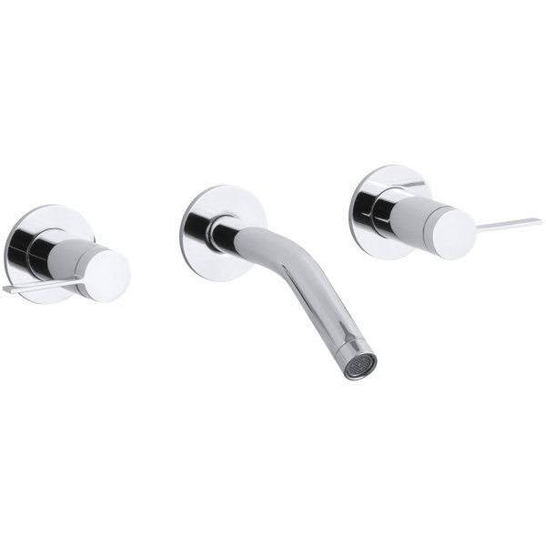 Stillness Widespread Wall-Mount Bathroom Sink Faucet Trim, Requires Valve by Kohler
