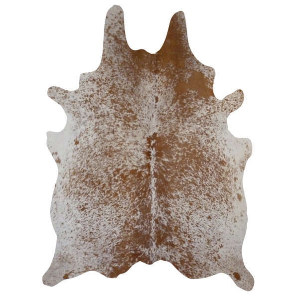 Natural Cowhide Salt/Pepper Hand-Woven Brown Area Rug by Deco Hides