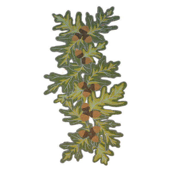 Acorn Beaded Table Runner by Golden Hill Studio