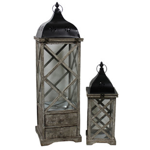 Best 2-Piece Bailey Lantern Set By ESSENTIAL DÉCOR & BEYOND, INC Outdoor Lighting 2-Piece Bailey Lantern Set By ESSENTIAL DÉCOR & BEYOND, INC Outdoor Lighting