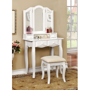 Avoca Vanity Set with Mirror by Red Ba..
