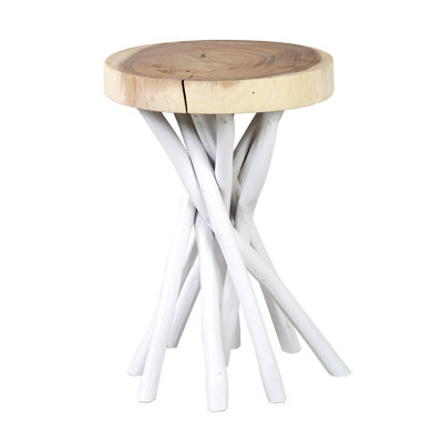 Round White End & Side Tables You'll Love in 2020 | Wayfair
