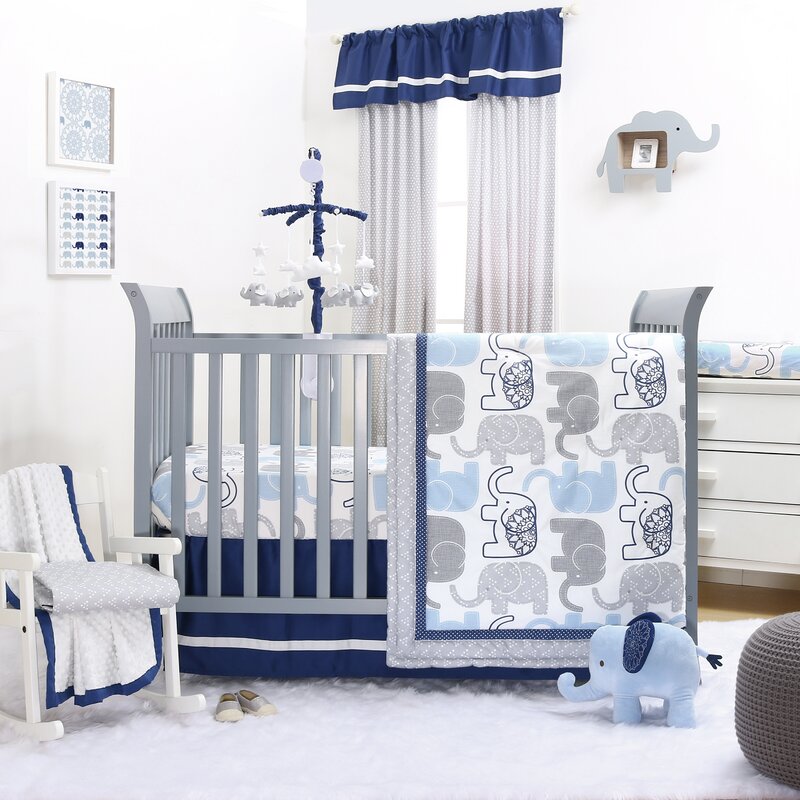 4 piece crib bumper