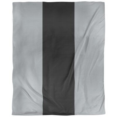 Las Vegas Arizona Football Stripes Single Duvet Cover East Urban Home Size: Twin Duvet Cover, Color: Dark Sliver/Black
