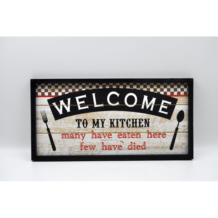 Fleur De Lis Living Welcome To Kitchen Wall Decor Wayfair