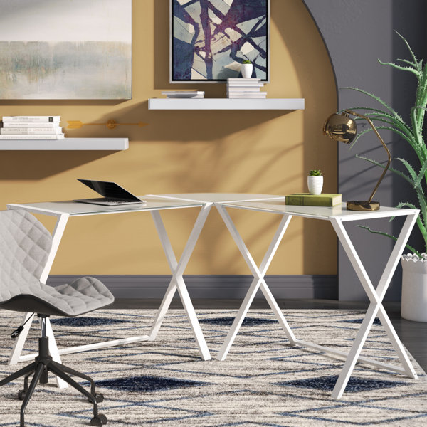 Ferro L-Shape Corner Desk by Wrought Studio