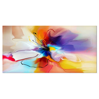 East Urban Home Creative Flower In Multiple Colors Painting On