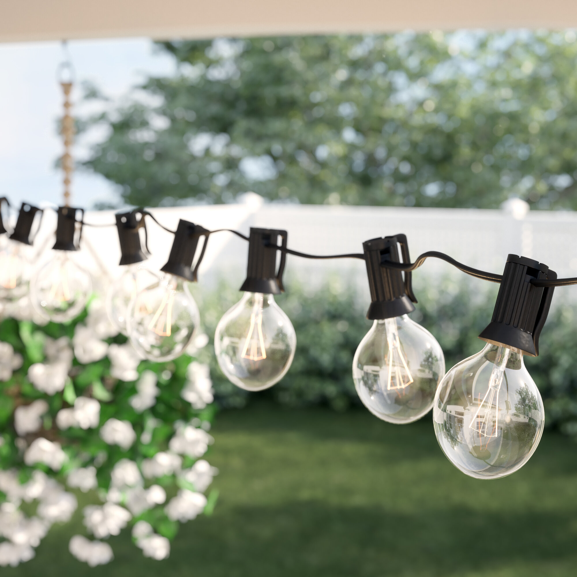 Sol 72 Outdoor Bal Harbour 50 Outdoor 50 Bulb Globe String