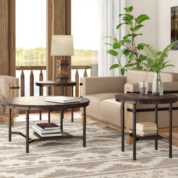 Croley 3 Piece Coffee Table Set by Loon Peak