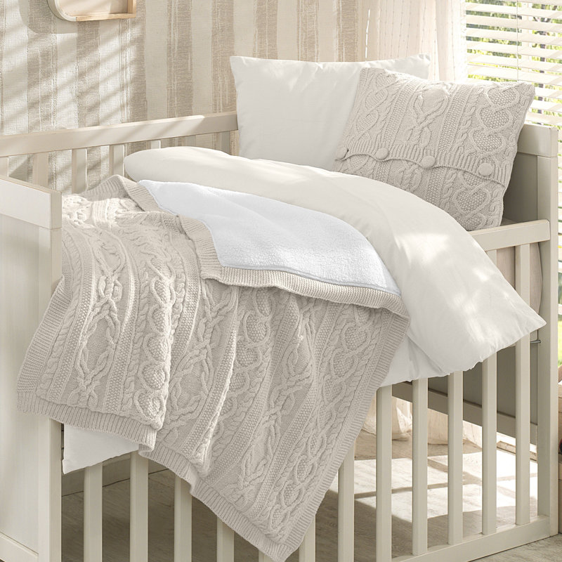 Nipperland Boutique Wool Blended 6 Piece Crib Bedding Set & Reviews