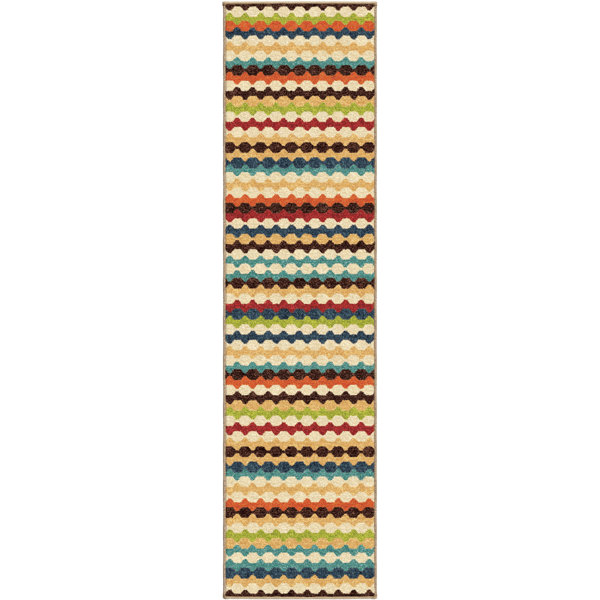 Calhoun Green/Beige Indoor/Outdoor Area Rug by Zipcode Design