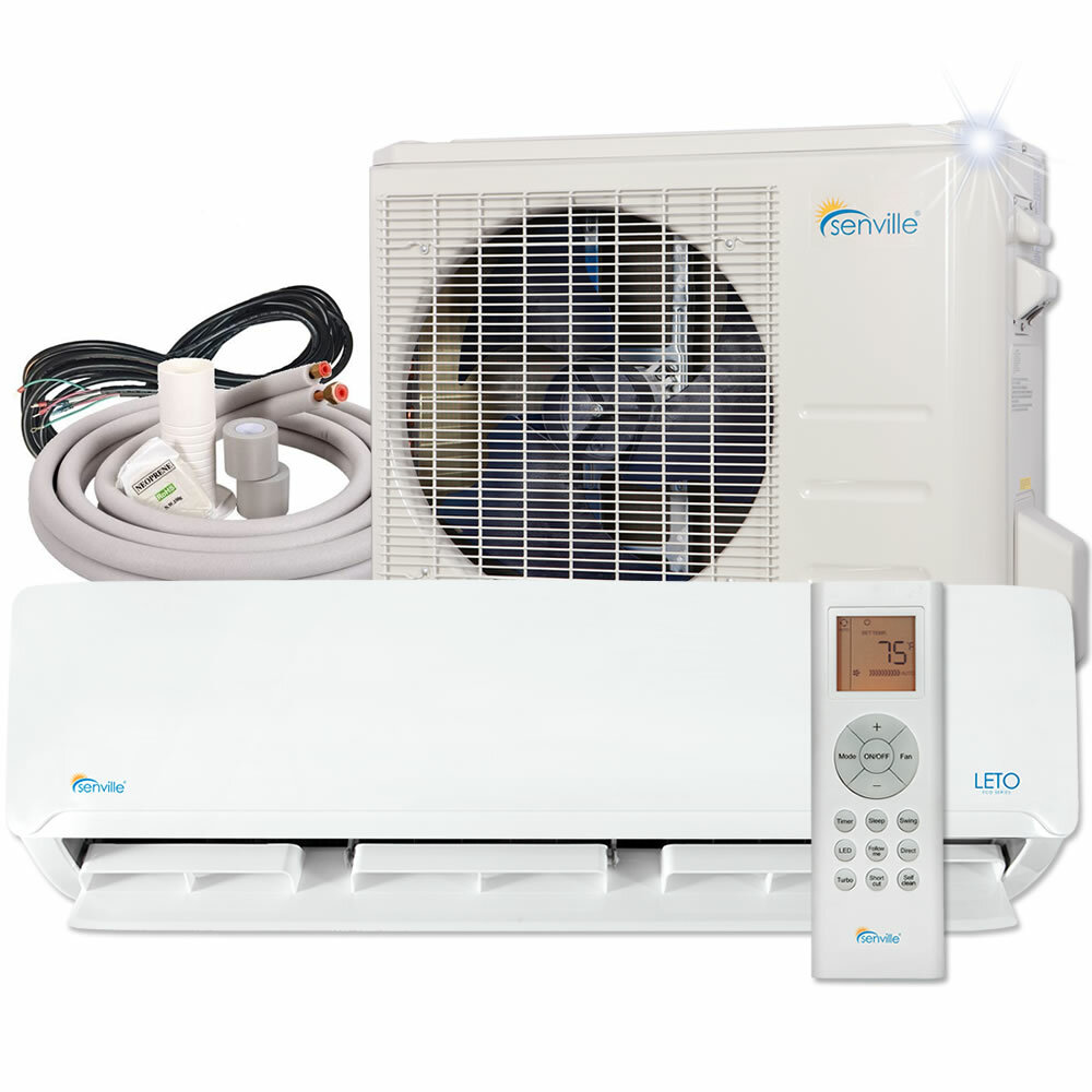 Senville 18 000 Btu Ductless Mini Split Air Conditioner With Heater And Remote Reviews Wayfair