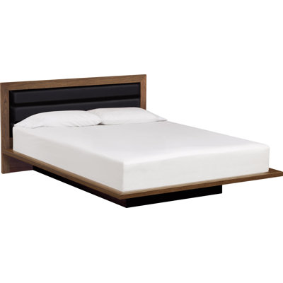 Moduluxe Upholstered Platform Bed Copeland Furniture Size California King Headboard Color White Frame Color Saddle Cherry